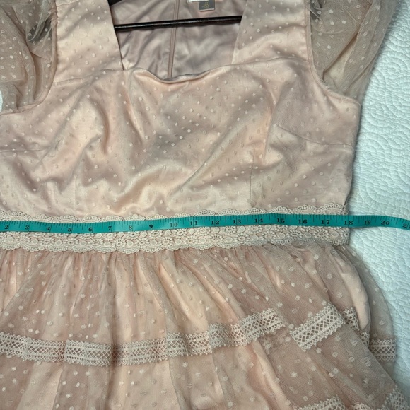 Rachel Parcell Pink Tiered Sundress with Square Neck - Picture 13 of 14